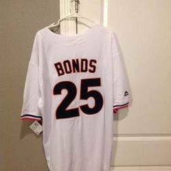 Brand New Authentic Coopers Town Barry Bonds Jersey Size XXXL
