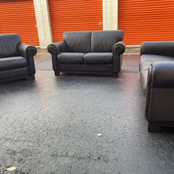 Genuine Leather Couch Set