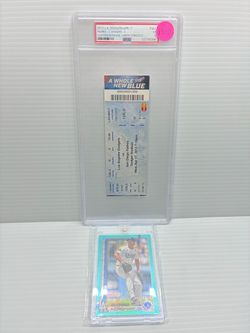 Clayton Kershaw 1,000th Strikeout PSA Graded Full Ticket 2013