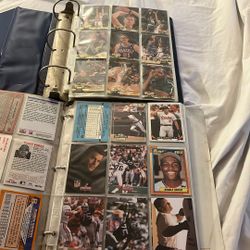 Two Book Full Of Sports Cards
