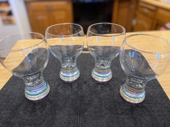 4 Vintage Homer Laughlin Fiesta Goblets