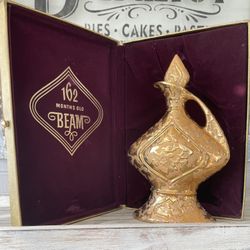 Antique Collectors Gold Jim Bean Genie Bottle