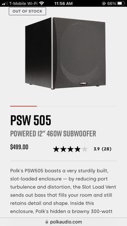PSW 505 SUBWOOFER