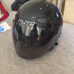HJC Black Motorcycle Helmet 