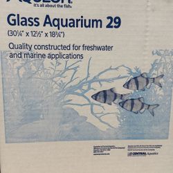 Glass Aquarium 29  30”x12”x18”