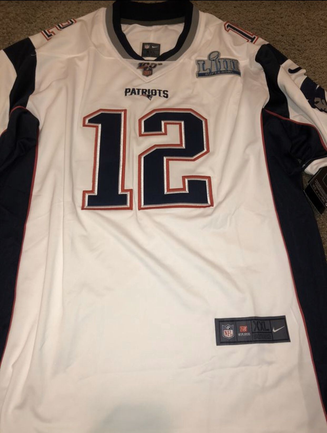 XXL Tom Brady Jersey New England Patriots