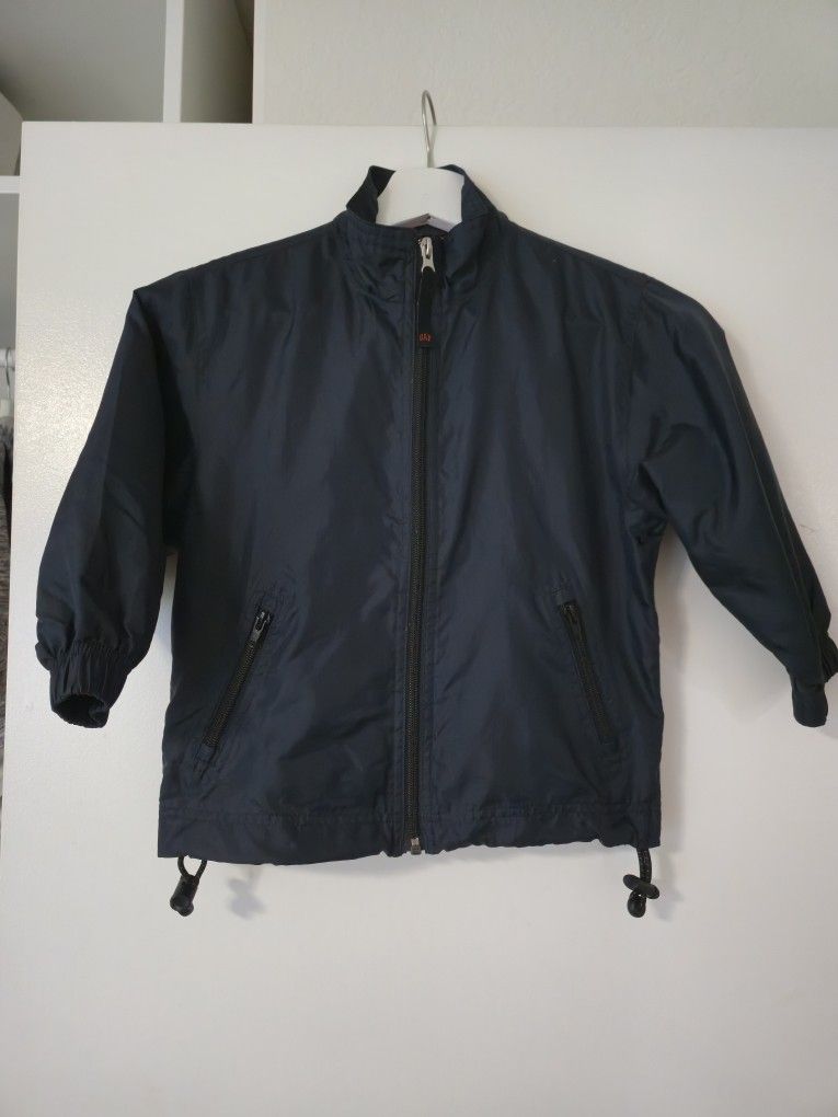 XXS 3T Toddler Boys GAP Rain Coat/Jacket, Navy Blue, Water Resistant, Mesh Lined for Ventilation