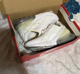 nike air max 270 white trainers