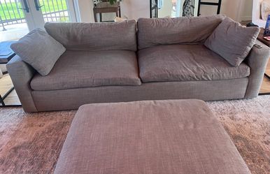 Arhaus Beale 108” Sofa + 43” Ottoman – Nomad Hemp—$2500 OBO