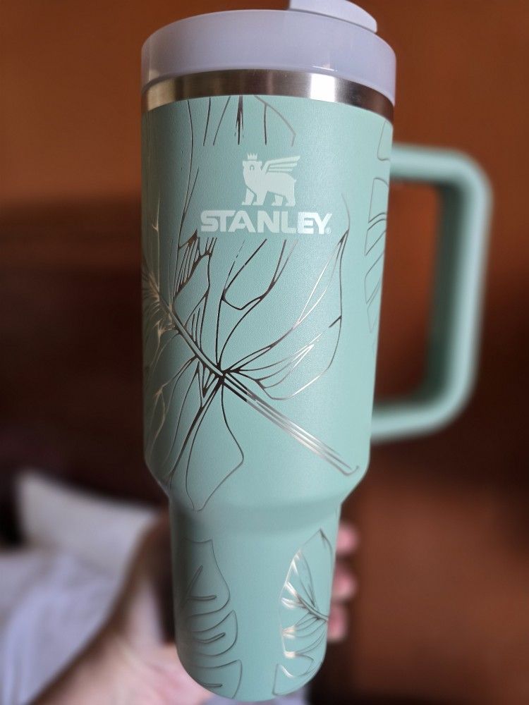 Monstera Engraved Stanley Tumbler
