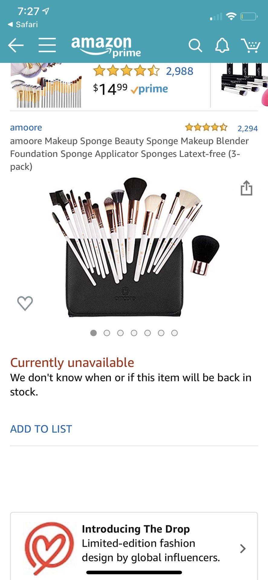 Makeup brushes Amoore