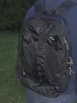 Black backpack