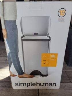 Simple Human Trash Can 38L - 10 Gal