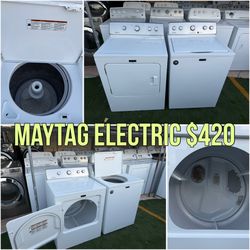Maytag washer and electric dryer HE 3.8& 7.0 CUFT King size capacity