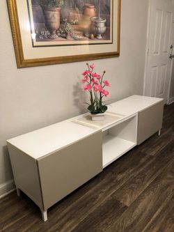 72" White TV Stand