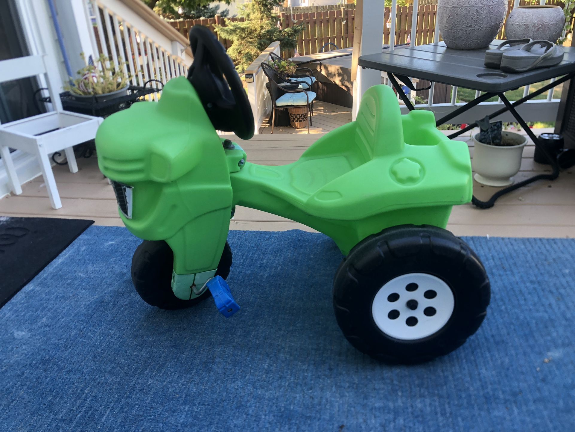 Step2 Green Tractor Pedal Farm Ride On Toy