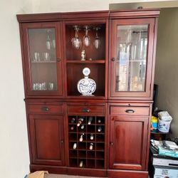 Book And Wine Shelf