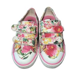 Polo Ralph Lauren Camden Low Floral Canvas EZ Sneakers Shoes