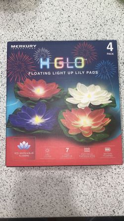 HGLO Floating Light Up Lily Pads