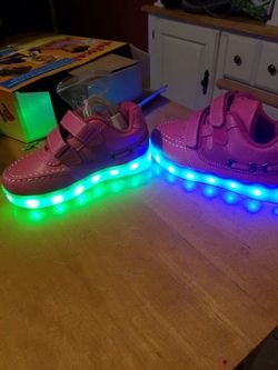 Led sneakers size 9