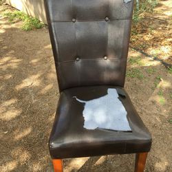 One Dark Brown  Chair 