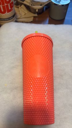 NEW Starbucks dragonfruit studded  pink 24oz Tumbler limited 2022 cold cup straw