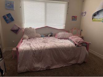 Full size trundle bed frame.