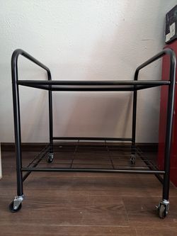 Black Rolling Medal Cart New
