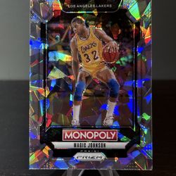 LEG4 Magic Johnson 2024-25 Panini Prizm Monopoly - Legends Ice Prizms