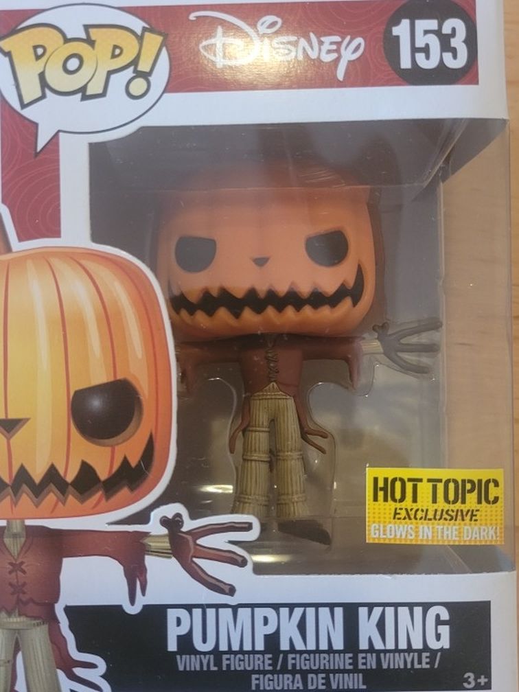 Pumpkin King Nightmare Before Christmas Hot Topic Exclusive Funko