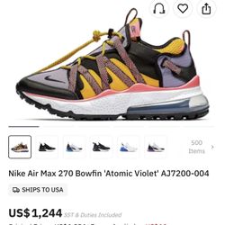 Nike Air Max 270 Bowfin 'Atomic Violet'