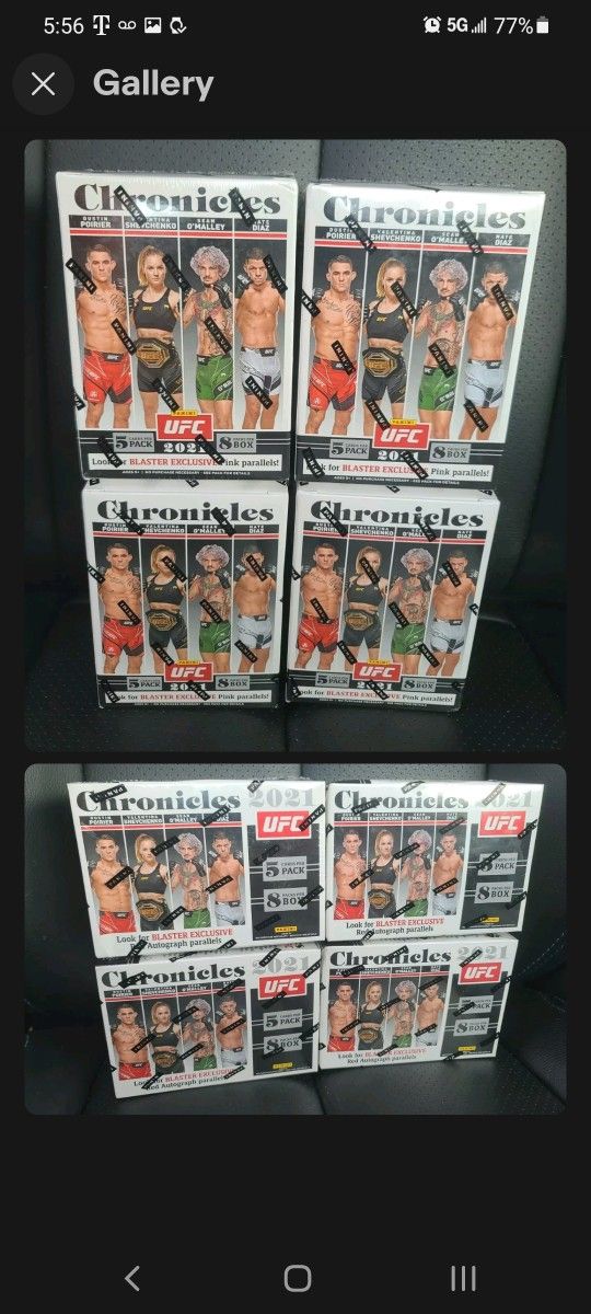 (4) 2021 Panini Chronicles UFC Blaster Boxes NEW/SEALED