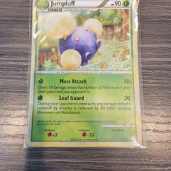Jumpluff - 6/123 - Pokemon card Heart Gold Soul Silver HOLO Rare - LP 