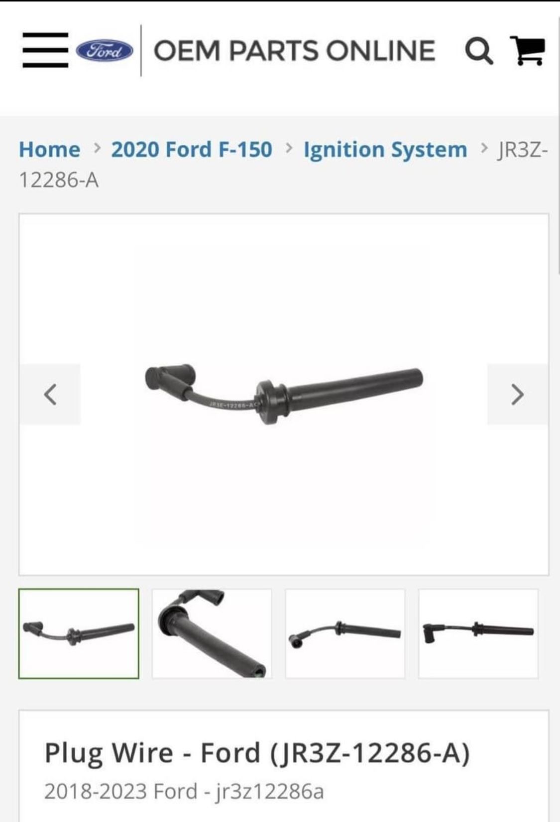 Ford Plug Wire for 5.0  