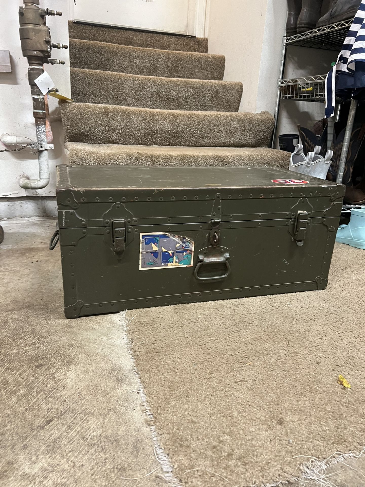 Vintage Military Trunk / Storage