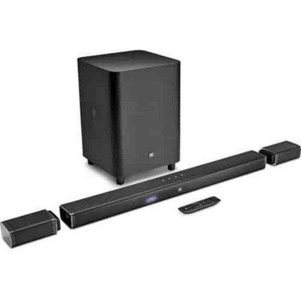 Barra de sonido JBL 5.1 4K Ultra HD con altavoces envolventes inalámbricos