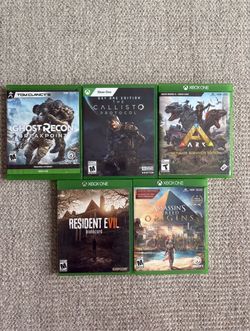 Xbox discs, 5 pcs