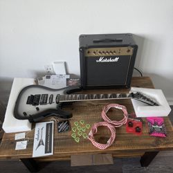Jackson Dinky Guitar And Marshall Amplifier And More 