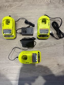 New Ryobi 18V ONE+ Battery Chargers $20 each /cada uno