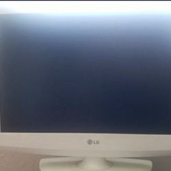 White Flat Screen LG Tv
