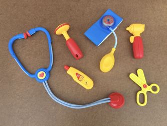6 Piece Doctor Medical Nurse Kit - Fisher Price+ Toy Set