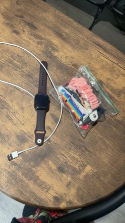 Series 8 Apple Watch, with bands and charger