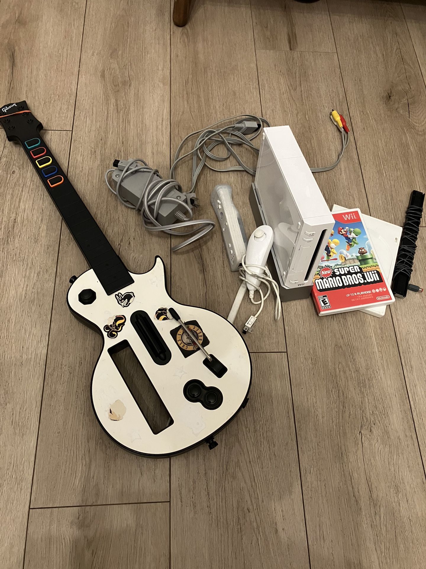 Wii Guitar Hero Bundle With Games