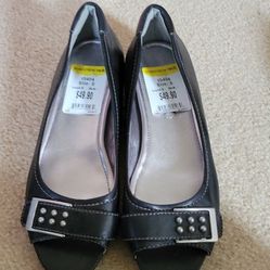 Ecco Leather Flat Size 8