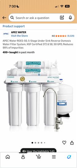 Water filter at the willows Menlo Park