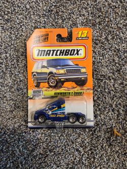 Matchbox Highway Haulers (1998) Kenworth T-2000 Blue Toy Truck #13/100