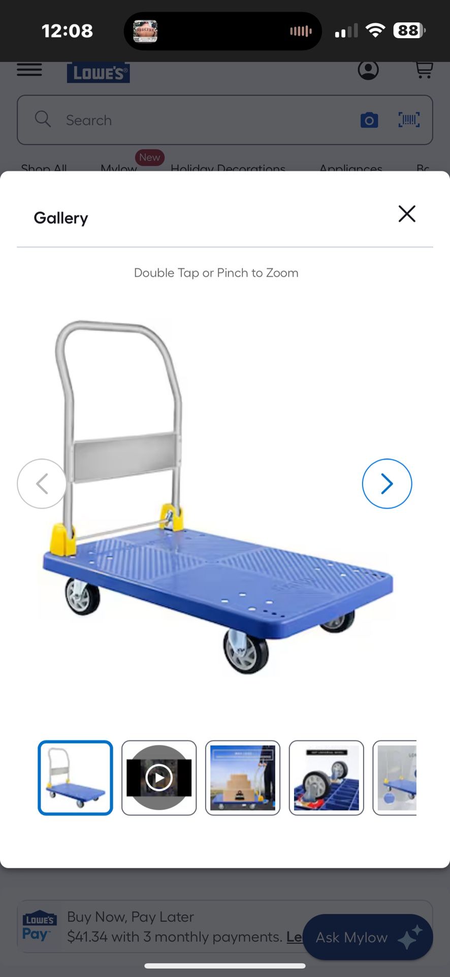 New Platform Dolly Cart 29“ X 19“