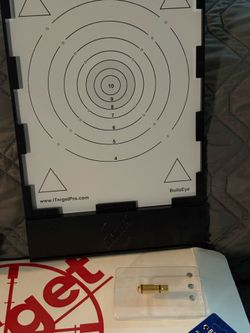 Indoor target practice.