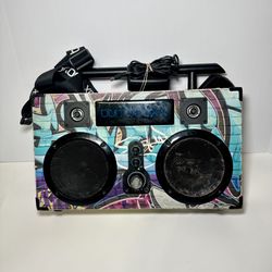 Bumpboxx Portable Bluetooth Boombox Speaker Graffiti Design With Charger