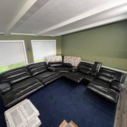 Leather Sectional 